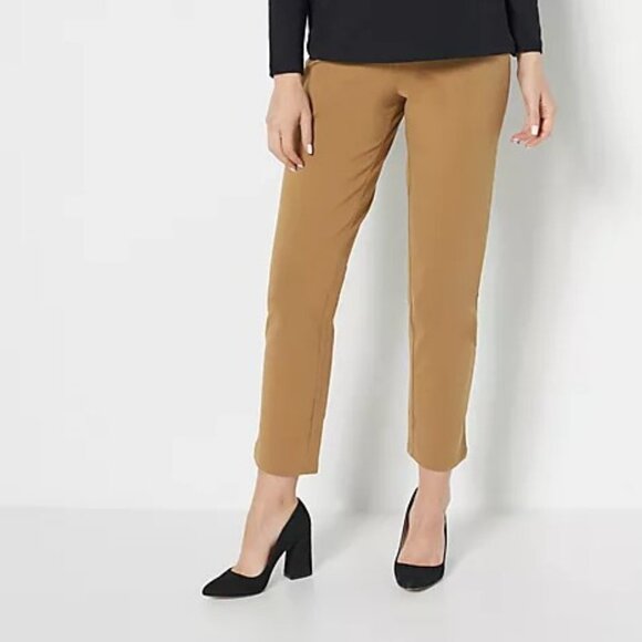 Susan Graver Pants - Susan Graver Weekend Petite Premium Stretch Slim Leg Pant